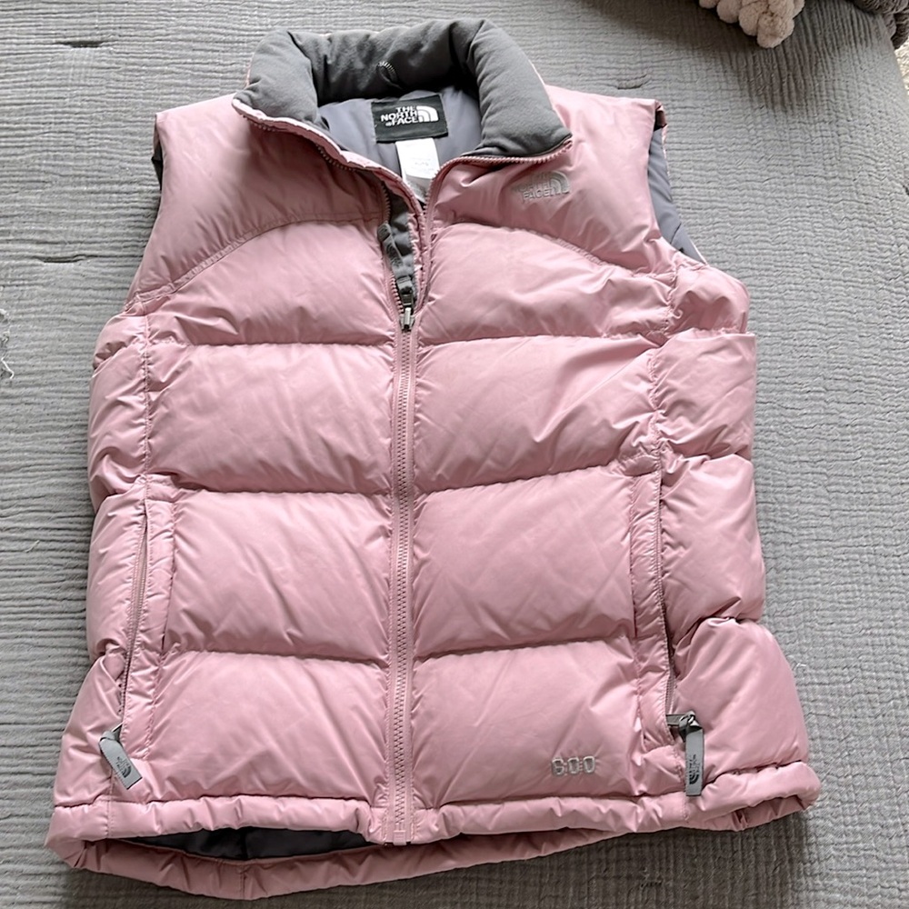Girls north face puffer vest XL